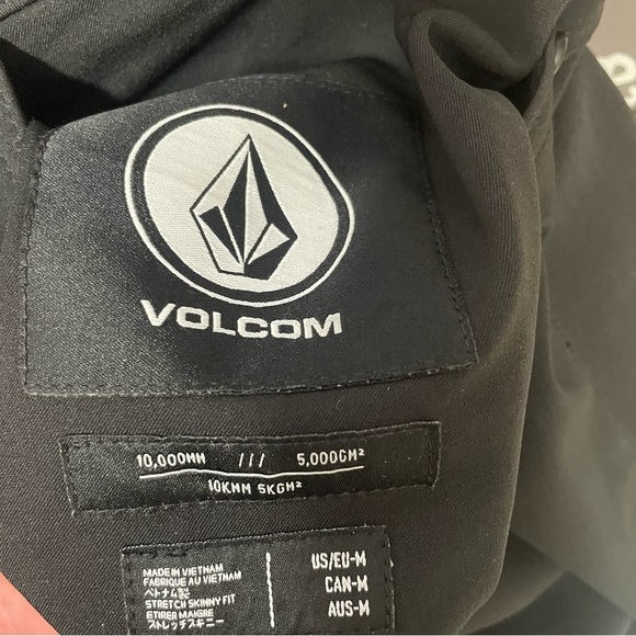 Volcom Battle Stretch Pants Womens Skinny Fit Snow Ski Zip Tech Flare black M - Picture 4 of 11